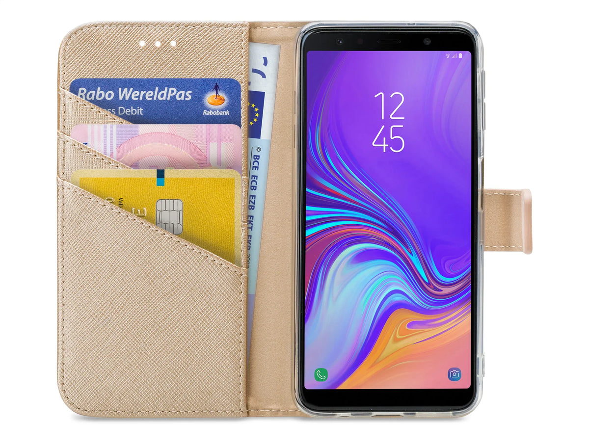 My Style Flex Wallet For Samsung Galaxy A7 2018 Gold - Essentify