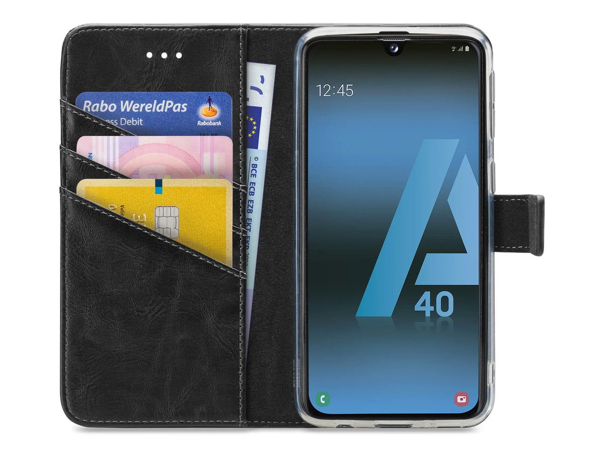 My Style Flex Wallet For Samsung Galaxy A40 Black - Essentify