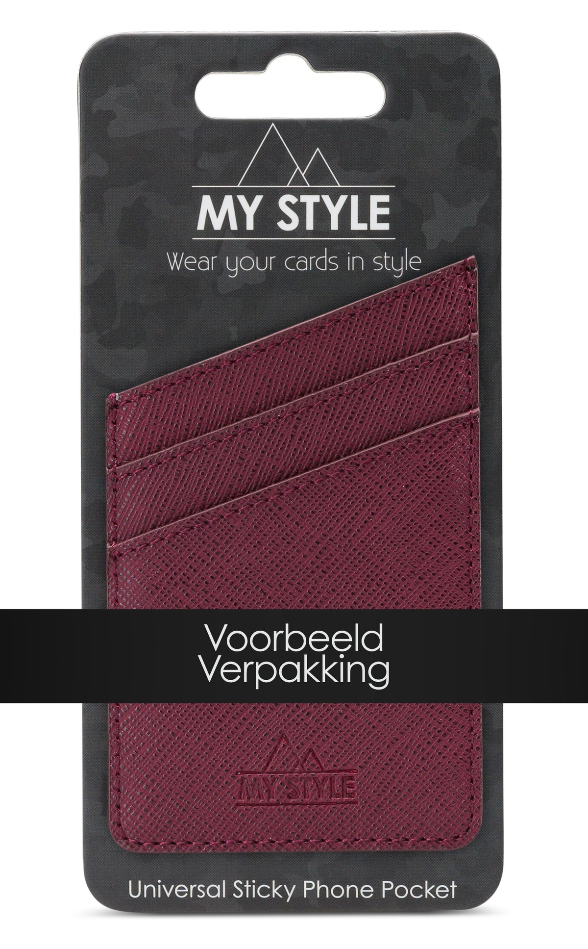 My Style Universal Sticky Card Pocket Grainy Gold