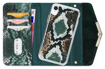 Mobilize 2In1 Gelly Velvet Clutch For Apple Iphone Xr Green Snake - Essentify