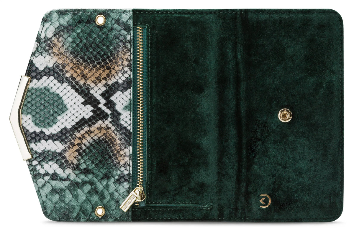Mobilize 2In1 Gelly Velvet Clutch For Apple Iphone Xr Green Snake - Essentify