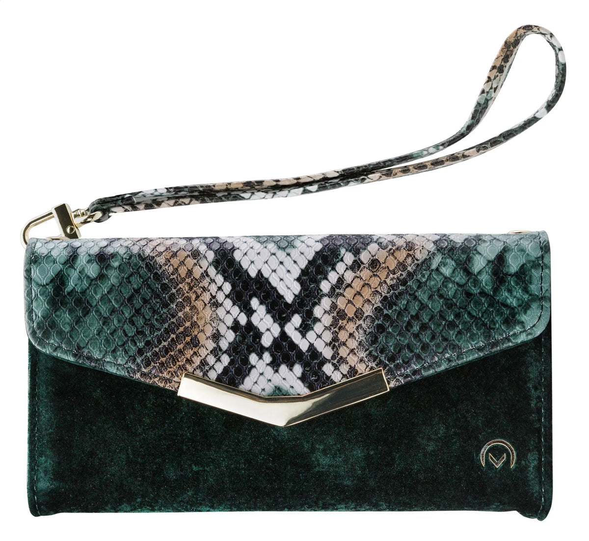 Mobilize 2In1 Gelly Velvet Clutch For Samsung Galaxy A30S/A50 Green Snake - Essentify