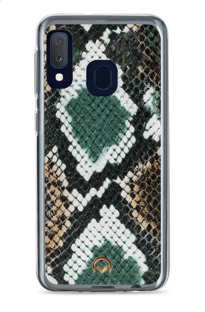 Mobilize 2In1 Gelly Velvet Clutch For Samsung Galaxy A20E Green Snake - Essentify