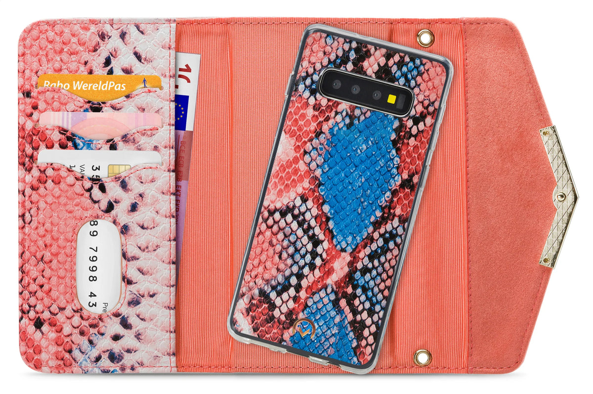 Mobilize 2In1 Gelly Velvet Clutch For Samsung Galaxy S10 Coral Snake - Essentify