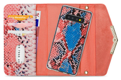 Mobilize 2In1 Gelly Velvet Clutch For Samsung Galaxy S10 Coral Snake - Essentify