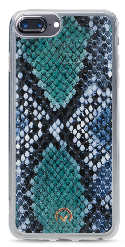 Mobilize 2In1 Gelly Velvet Clutch For Apple Iphone 6 Plus/6S Plus/7 Plus/8 Plus Royal Blue Snake - Essentify