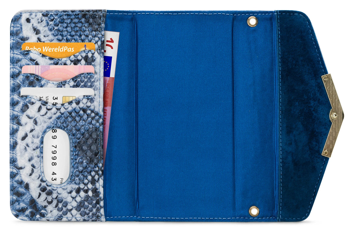 Mobilize 2In1 Gelly Velvet Clutch For Apple Iphone X/Xs Royal Blue Snake - Essentify