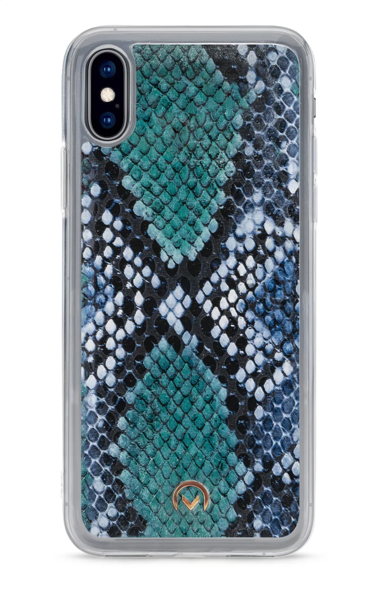 Mobilize 2In1 Gelly Velvet Clutch For Apple Iphone X/Xs Royal Blue Snake - Essentify