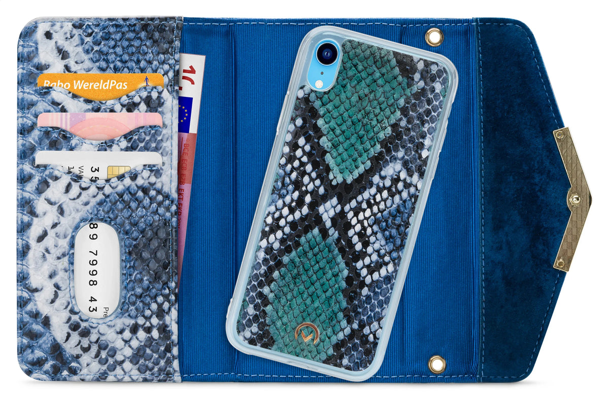 Mobilize 2In1 Gelly Velvet Clutch For Apple Iphone Xr Royal Blue Snake - Essentify