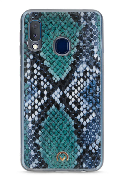 Mobilize 2In1 Gelly Velvet Clutch For Samsung Galaxy A20E Royal Blue Snake - Essentify