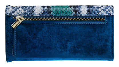 Mobilize 2In1 Gelly Velvet Clutch For Samsung Galaxy S8 Royal Blue Snake - Essentify