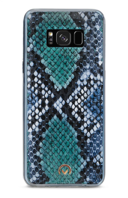 Mobilize 2In1 Gelly Velvet Clutch For Samsung Galaxy S8 Royal Blue Snake - Essentify