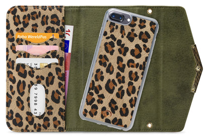 Mobilize 2In1 Gelly Clutch For Apple Iphone 6 Plus/6S Plus/7 Plus/8 Plus Green Leopard - Essentify