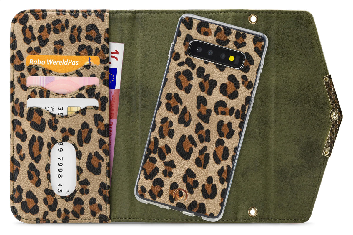 Mobilize 2In1 Gelly Clutch For Samsung Galaxy S10 Green Leopard - Essentify