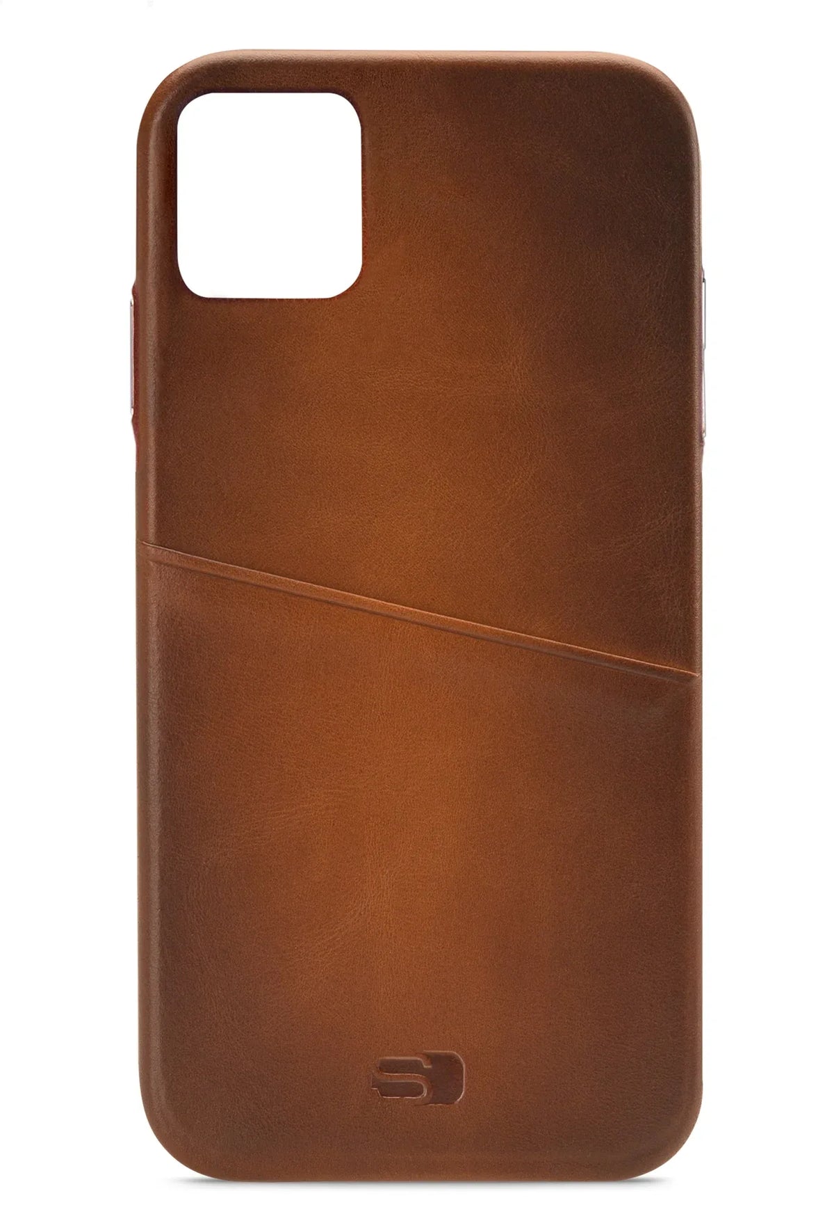 Senza Desire Leather Cover With Card Slot Apple Iphone 11 Pro Max Burned Cognac - Essentify