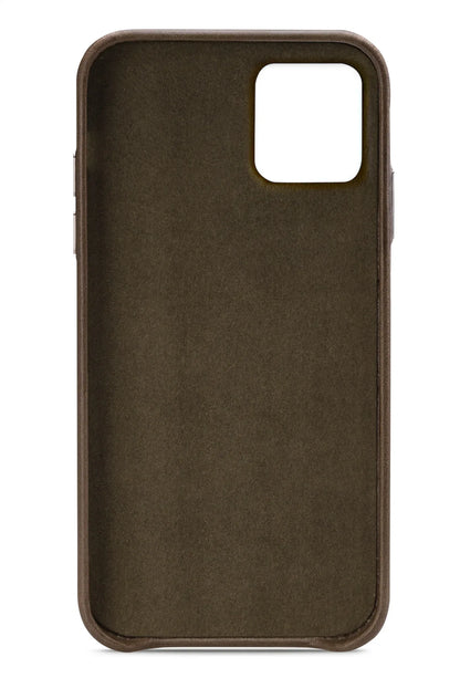 Senza Desire Leather Cover With Card Slot Apple Iphone 11 Pro Max Burned Olive - Essentify