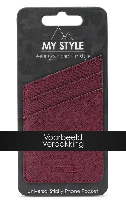 My Style Universal Sticky Card Pocket Black