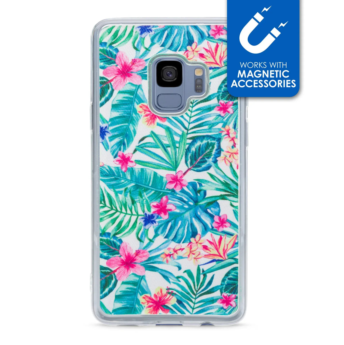 My Style Magneta Case For Samsung Galaxy S9 White Jungle - Essentify