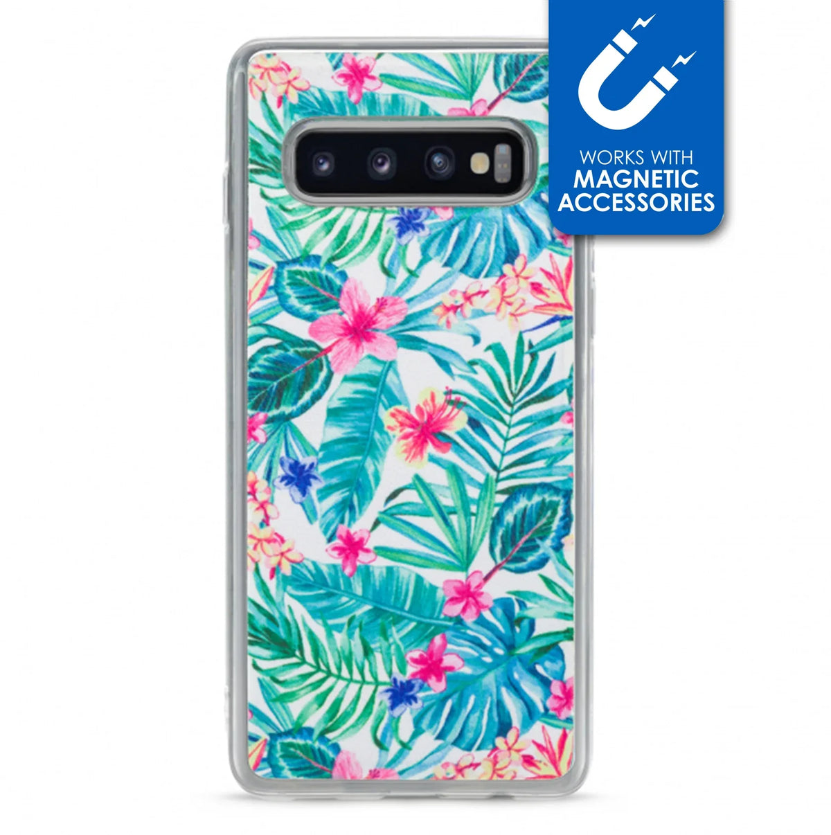 My Style Magneta Case For Samsung Galaxy S10 White Jungle - Essentify