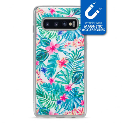My Style Magneta Case For Samsung Galaxy S10 White Jungle - Essentify
