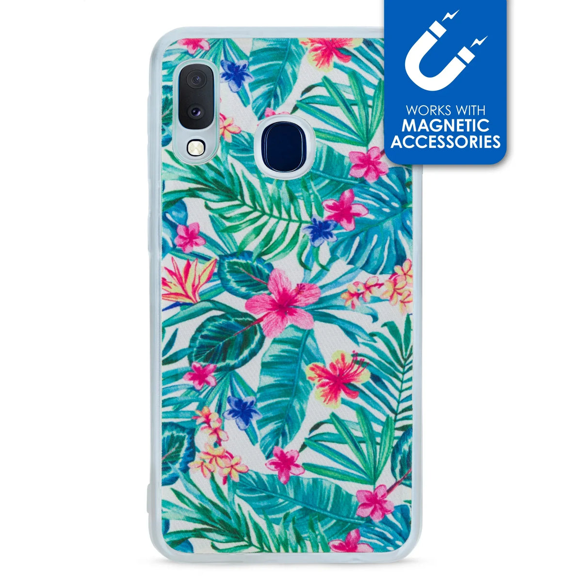 My Style Magneta Case For Samsung Galaxy A20E White Jungle - Essentify