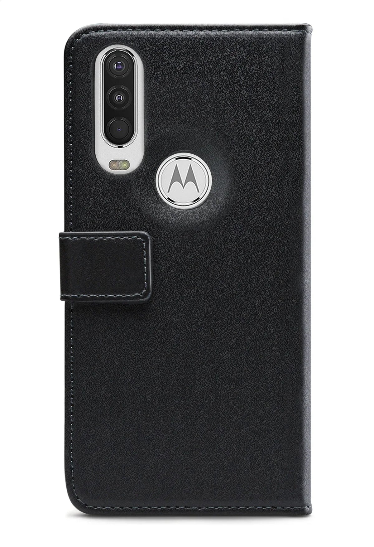 Mobilize Classic Gelly Wallet Book Case Motorola One Action Black - Essentify