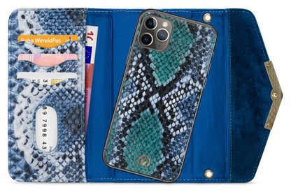 Mobilize 2In1 Gelly Velvet Clutch For Apple Iphone 11 Pro Royal Blue Snake - Essentify