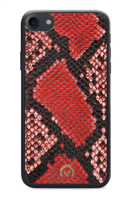 Mobilize 2In1 Gelly Velvet Clutch For Apple Iphone 6/6S/7/8/Se (2020/2022) Red Snake - Essentify