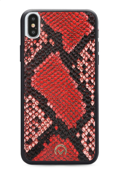 Mobilize 2In1 Gelly Velvet Clutch For Apple Iphone X/Xs Red Snake - Essentify