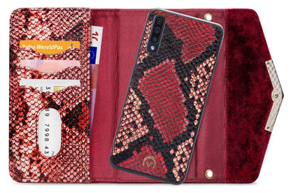 Mobilize 2In1 Gelly Velvet Clutch For Samsung Galaxy A30S/A50 Red Snake - Essentify