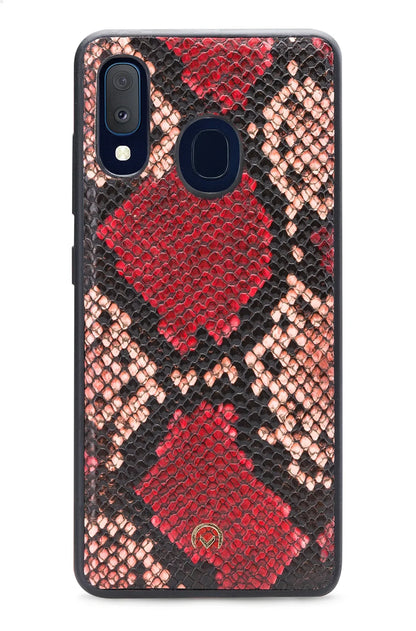 Mobilize 2In1 Gelly Velvet Clutch For Samsung Galaxy A20E Red Snake - Essentify