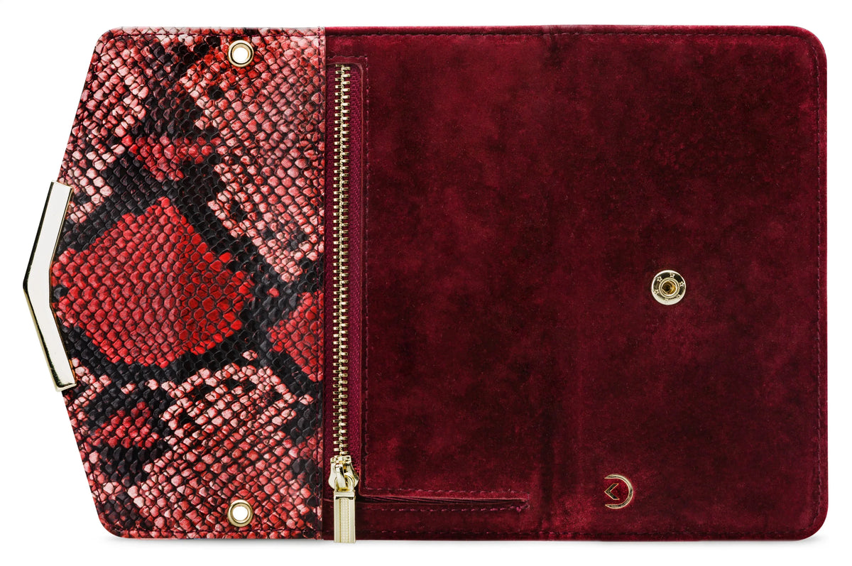 Mobilize 2In1 Gelly Velvet Clutch For Apple Iphone 11 Red Snake - Essentify
