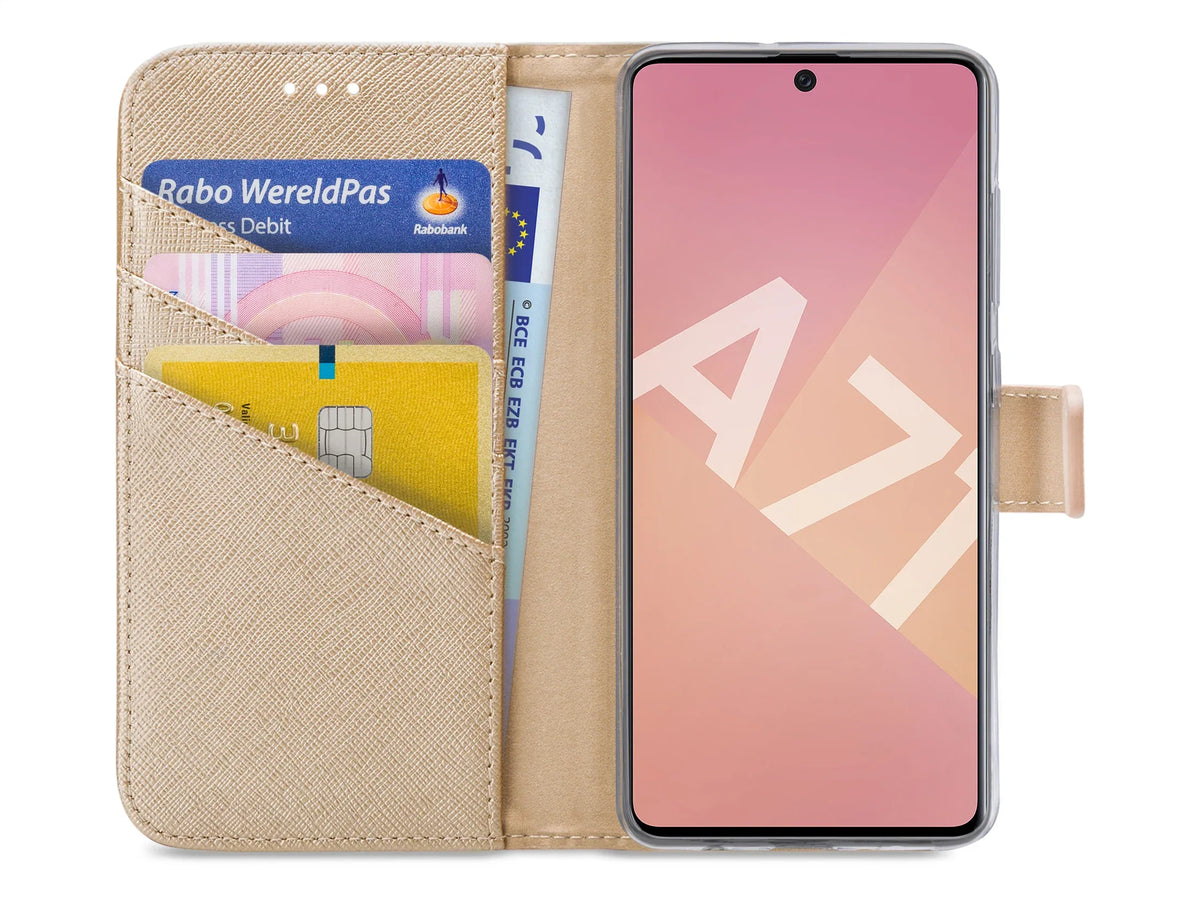 My Style Flex Wallet For Samsung Galaxy A71 Gold - Essentify