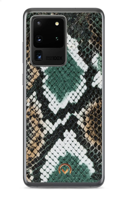 Mobilize 2In1 Gelly Velvet Clutch For Samsung Galaxy S20 Ultra/S20 Ultra 5G Green Snake - Essentify