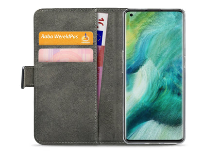 Mobilize Classic Gelly Wallet Book Case Oppo Find X2 Black - Essentify
