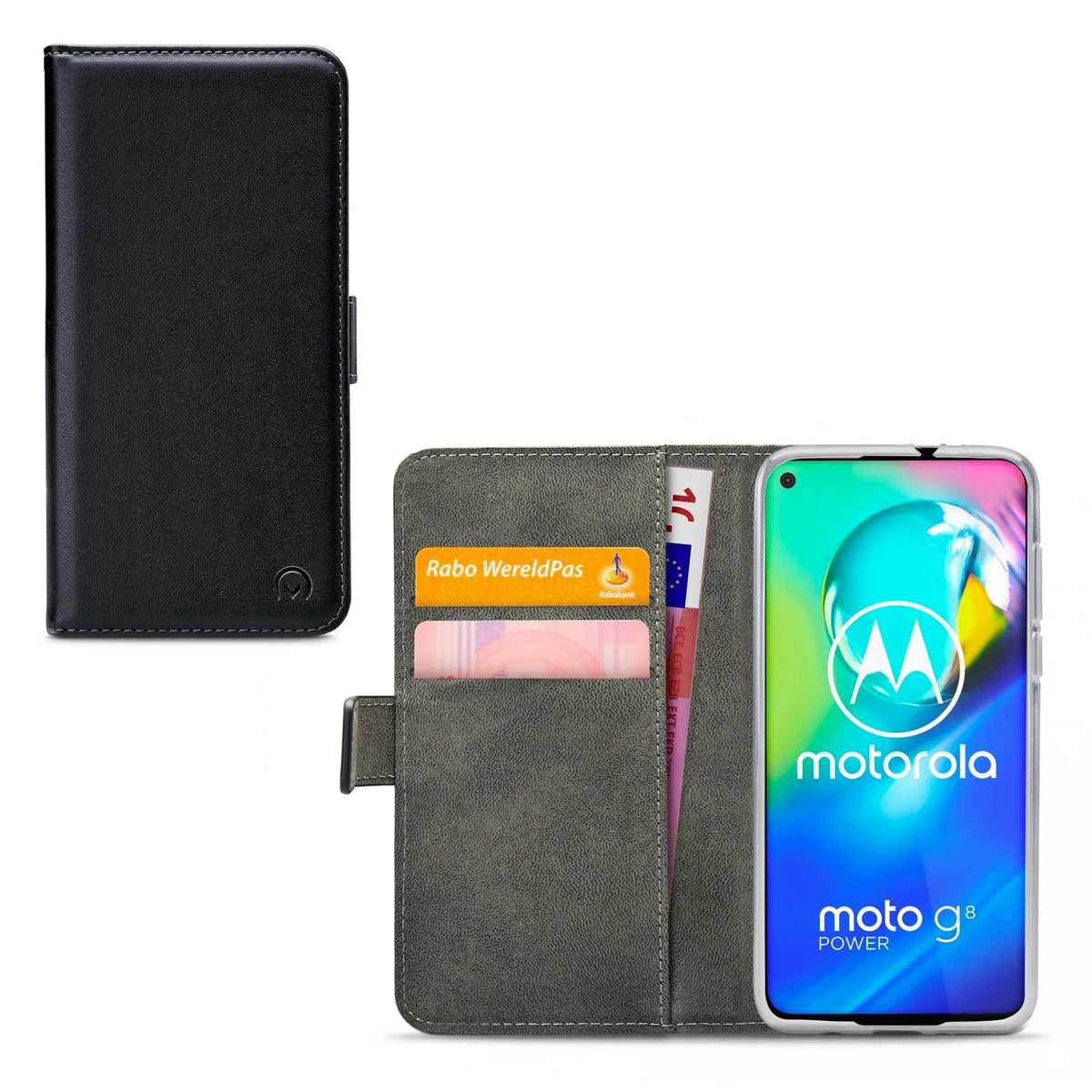 Mobilize Classic Gelly Wallet Book Case Motorola Moto G8 Power Black - Essentify