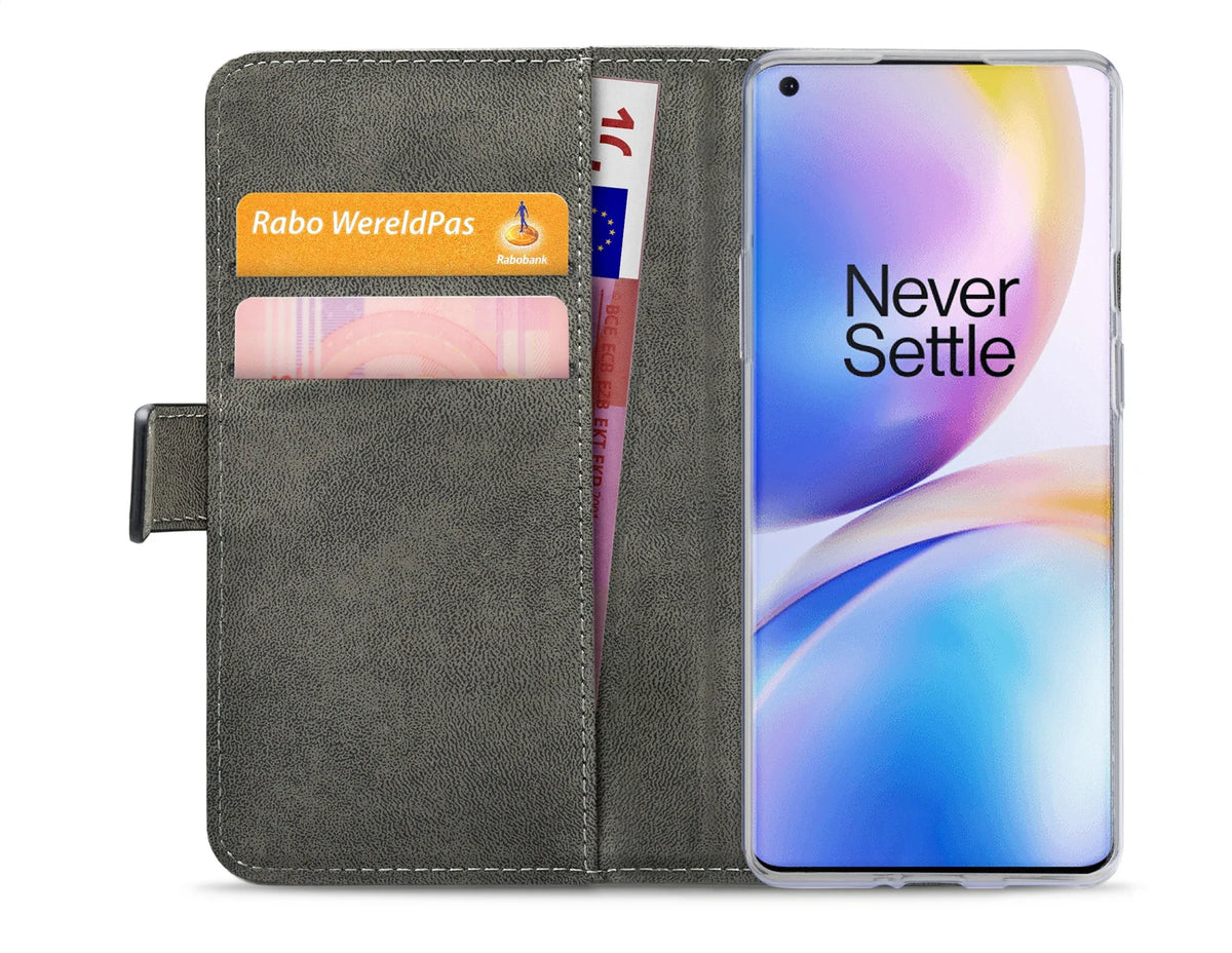 Mobilize Classic Gelly Wallet Book Case Oneplus 8 Pro Black - Essentify