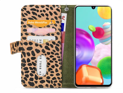 Mobilize 2In1 Gelly Zipper Case Samsung Galaxy A41 Olive/Leopard - Essentify