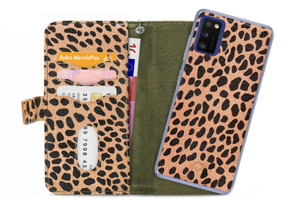 Mobilize 2In1 Gelly Zipper Case Samsung Galaxy A41 Olive/Leopard - Essentify