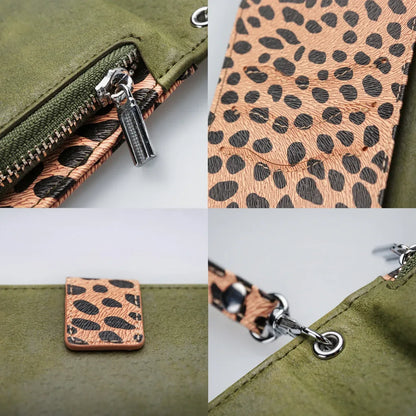 Mobilize 2In1 Gelly Zipper Case Samsung Galaxy A41 Olive/Leopard - Essentify