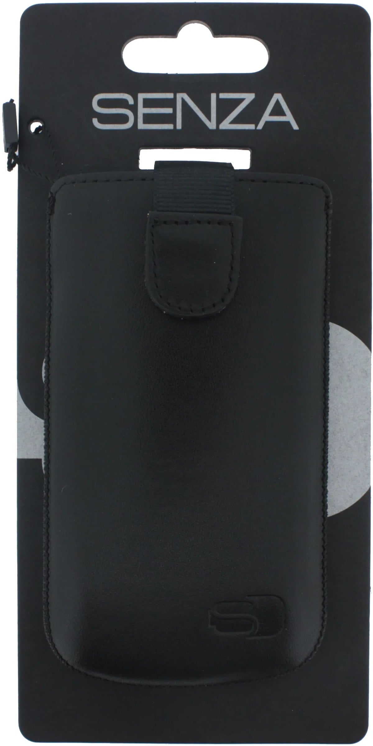 Senza Leather Slide Case Black Size L - Essentify