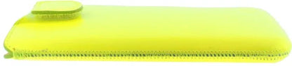 Senza Leather Slide Case Neon Yellow Size M-Large - Essentify