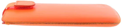 Senza Leather Slide Case Neon Orange Size Xxl - Essentify