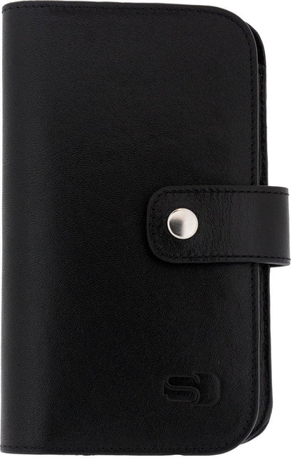 Senza Leather Wallet Slide Case Black Size Xxl - Essentify