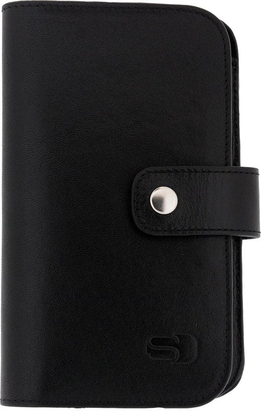 Senza Leather Wallet Slide Case Black Size Xxl - Essentify