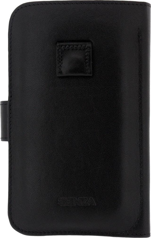 Senza Leather Wallet Slide Case Black Size Xxl - Essentify