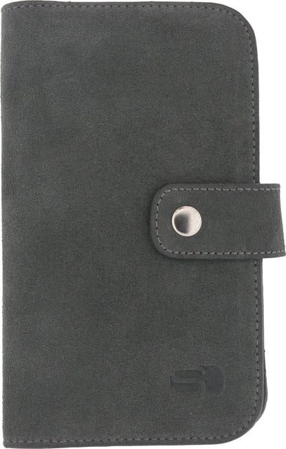 Senza Suede Wallet Slide Case Warm Grey Size Xxl - Essentify