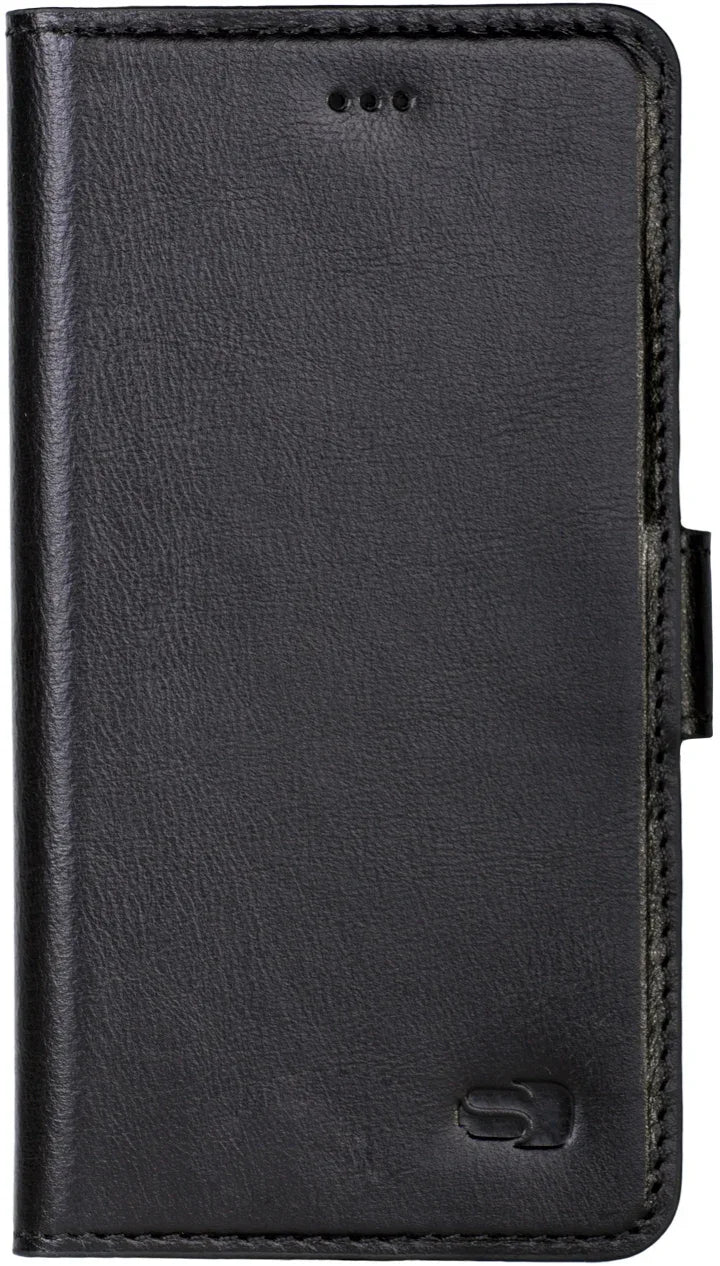 Senza Pure Leather Wallet Apple Iphone 6/6S Deep Black - Essentify