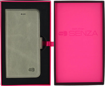 Senza Pure Leather Wallet Apple Iphone 6/6S Moss Green - Essentify