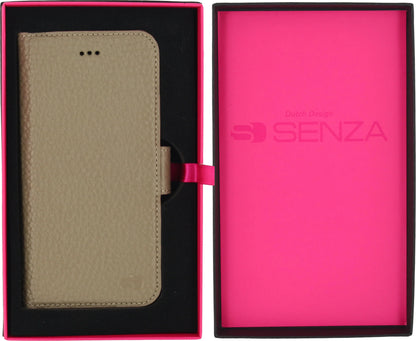 Senza Exquisite Leather Wallet Apple Iphone 6/6S Desert Taupe - Essentify